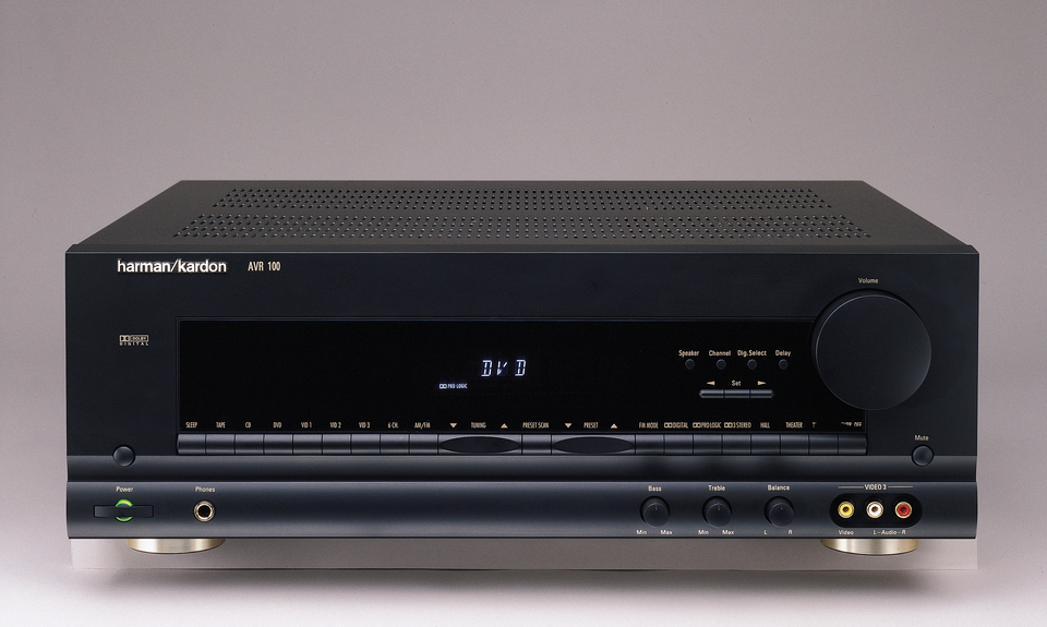 AVR 100 - Black - Audio/Video Receiver With Dolby Digital (50 watts x 2 | 40 watts x 5) - Hero